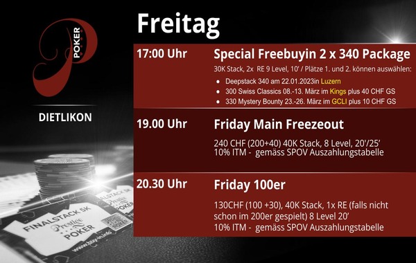 Special Freebuyin am Freitag im Prestige Poker
