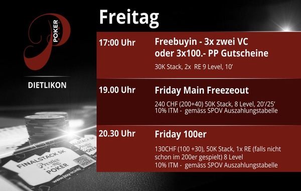 Freitag im Prestige Poker