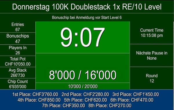 Deal zu Dritt beim Donnerstag 100K Double Stack  