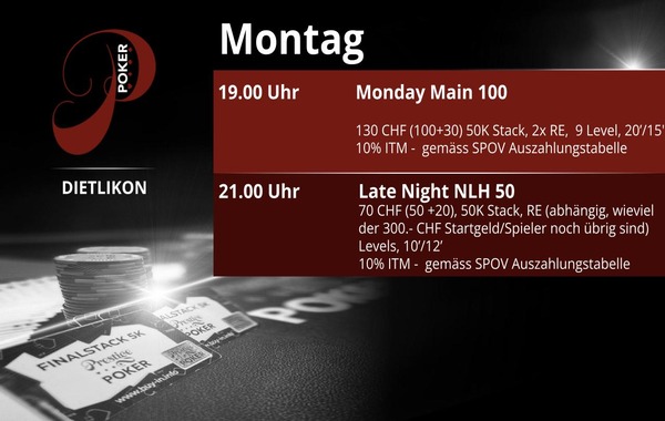 Montag im Prestige Poker