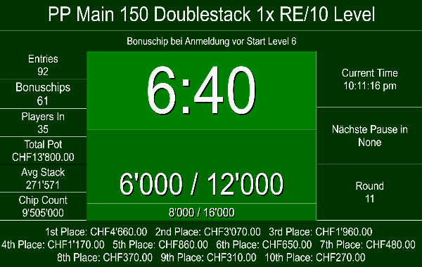 Donnerstag 100K Double Stack