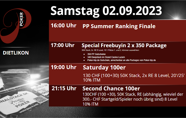 PP am Samstag 02. September