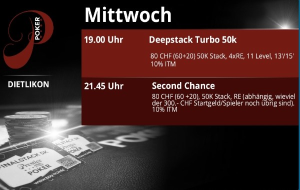 Mittwoch im Prestige Poker