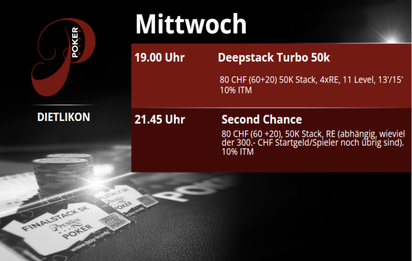 Mittwoch im Prestige Poker