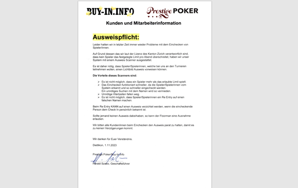 Ausweispflicht im PP