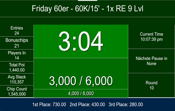 Friday 60er 60K/15' - 19:30