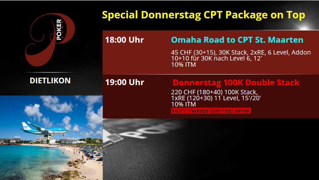 Special Donnerstag und Omaha Road to CPT St. Maarten