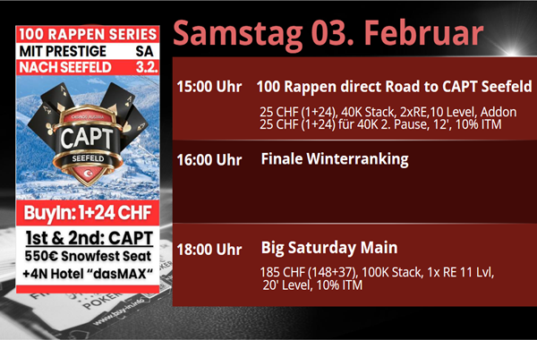 PP Samstag: 100 Rappen Road to CAPT Seefeld