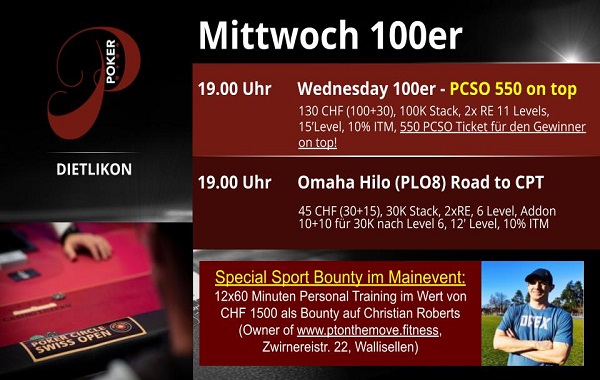 PP am Mittwoch 07.02. - 100er mit 550 PCSO on top und Sport Bounty