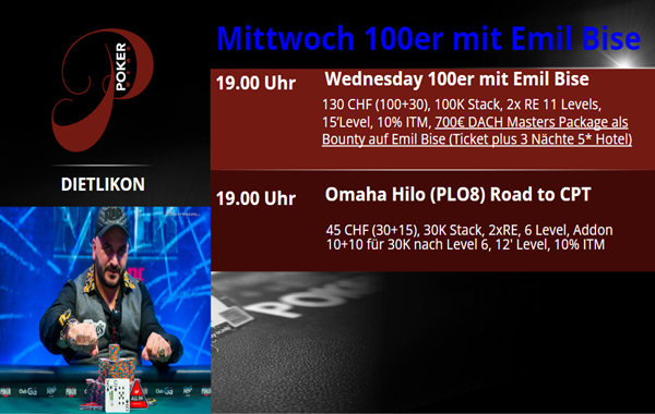 Mittwoch 100er mit Emil Bise