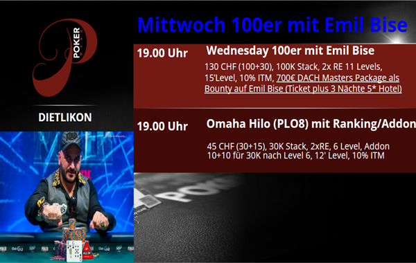 Mittwoch 100er mit Emil Bise