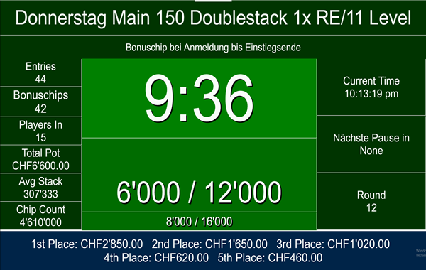 Donnerstag 100K Double Stack