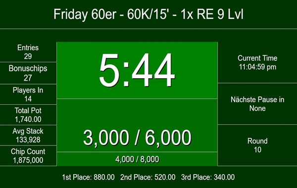 Friday 60er 60K/15' - 20:30