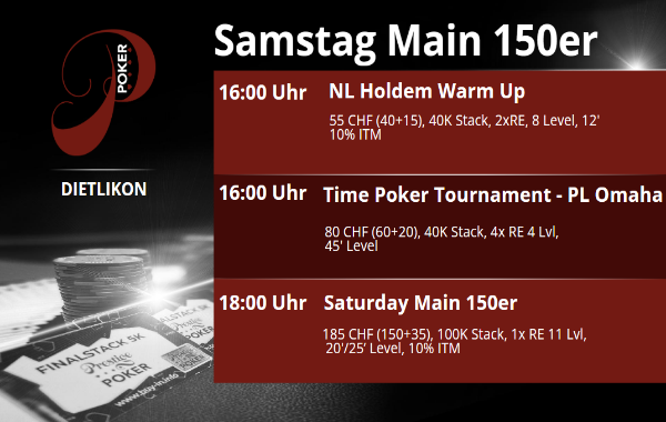 Samstag Main 150er um 18:00