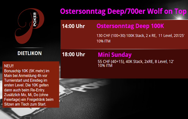 Ostersonntag Deep um 14:00