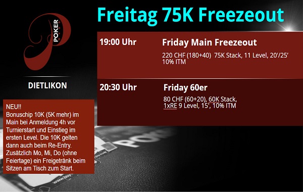 Friday Main Freezeout - 19:00