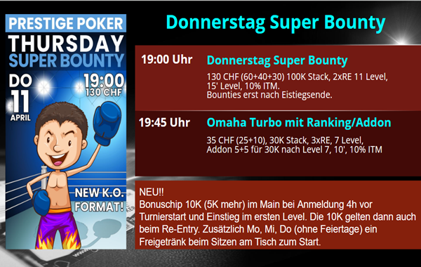 Donnerstag Super Bounty