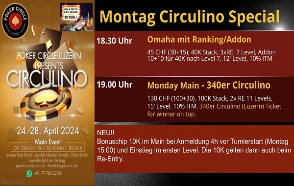 Monday 100er mit einem 340er Circulino on top