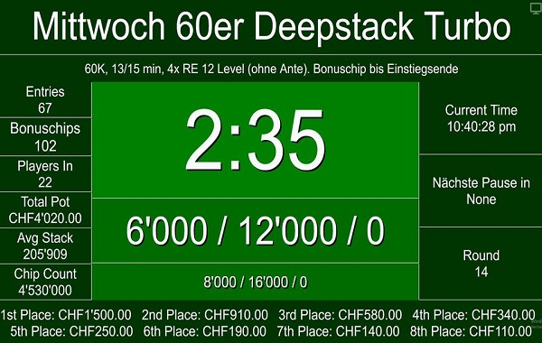 Mittwoch 60er: 67 Entries