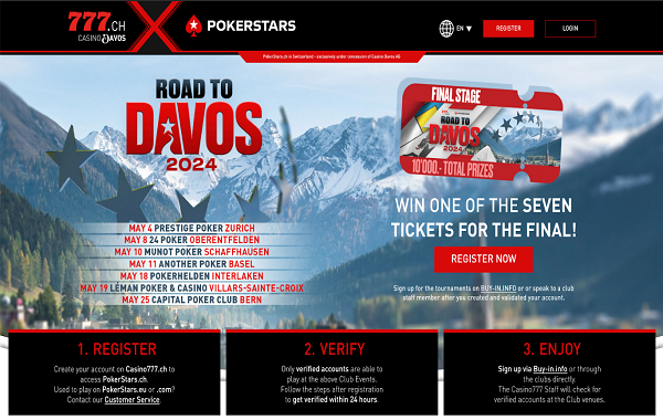 ROAD TO DAVOS - POKERSTARS / CASINO777 - 04. Mai im PP