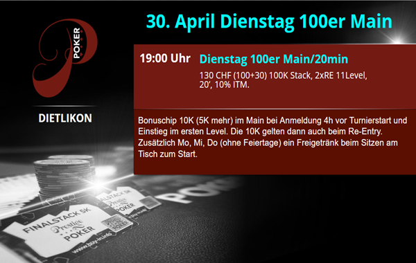 30. April Main 100er/20min - 19:00