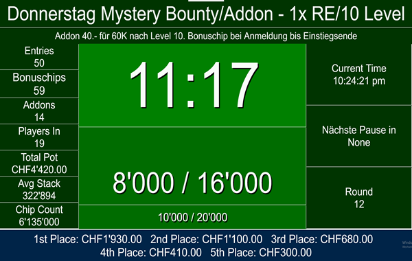 Donnerstag Mystery Bounty/Addon