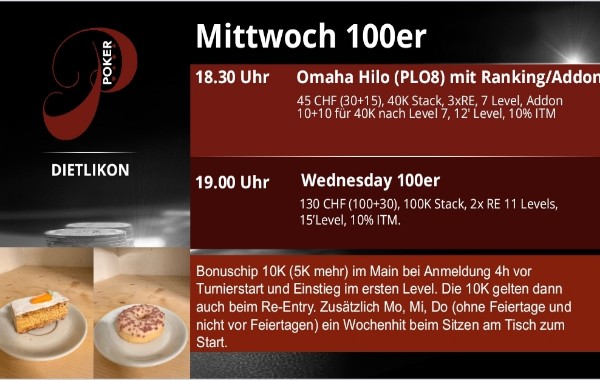 Mittwoch im Prestige Poker
