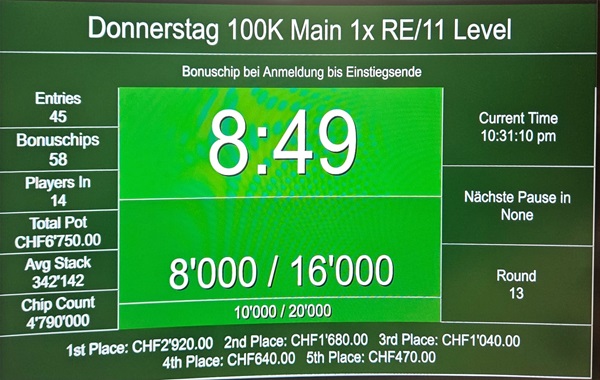 Donnerstag 150er - 100K