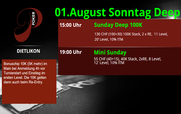 01. August Sunday Deep - 100K - 15:00