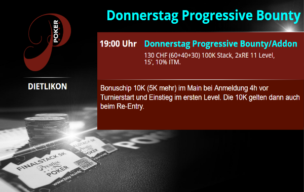 Donnerstag Progressive Bounty