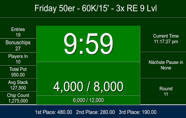 Friday 50er 60K/15' - 20:30