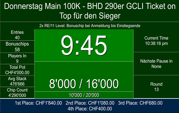 40 am Donnerstag