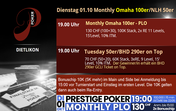 Monthly Omaha und NLH 50er