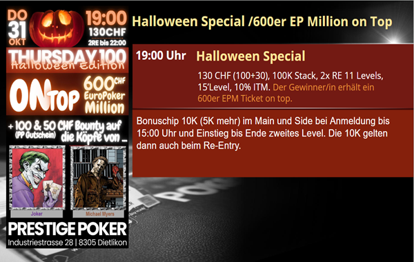 Halloween Special - 600er EPM Ticket on Top